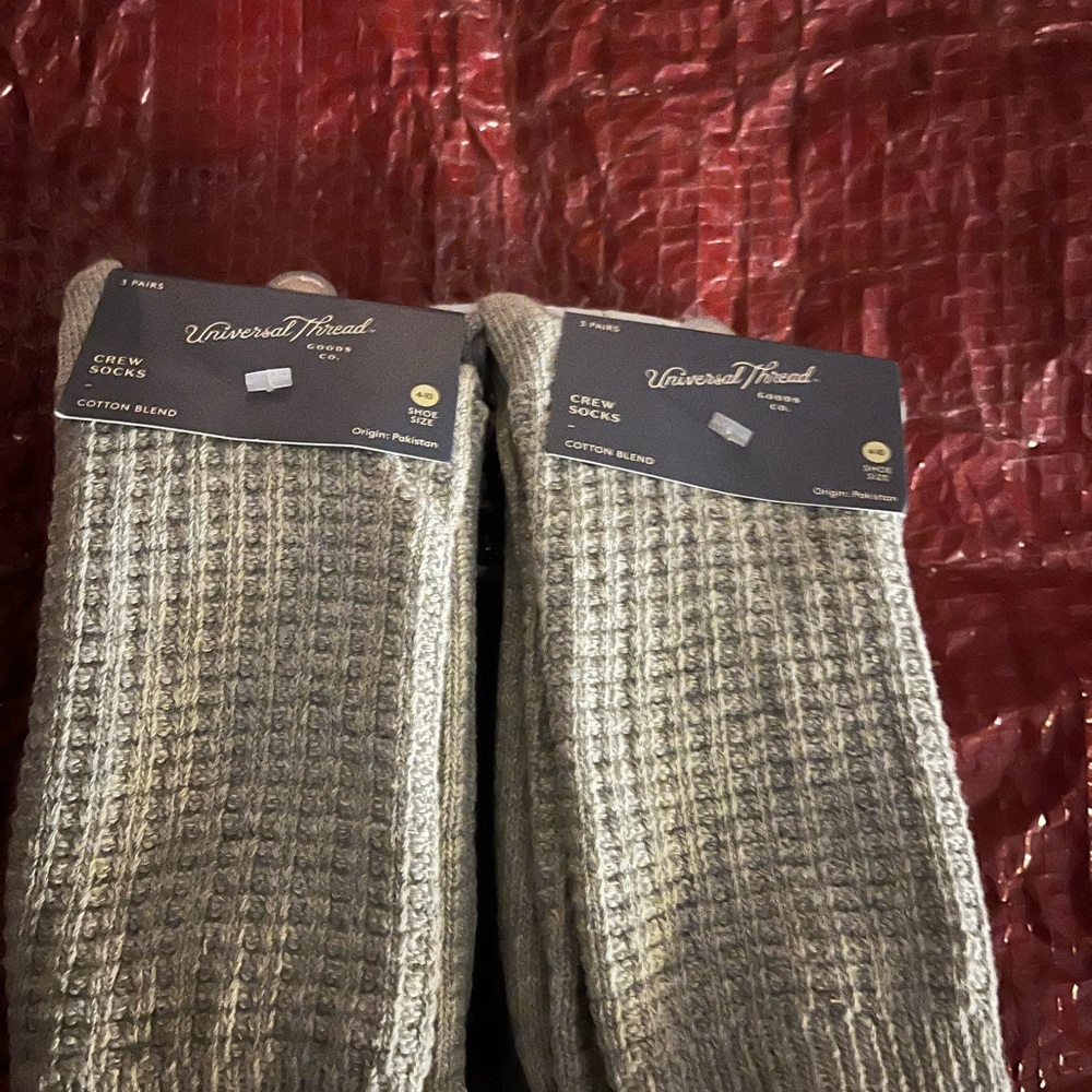 Universal Thread Light Gray Crew Socks